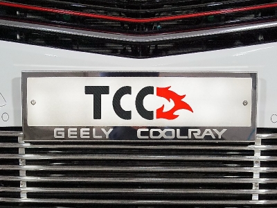 Рамка номерного знака комплект ТСС для Geely Coolray 2019-2021