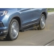 Пороги алюминиевые Rival Black New для Honda Pilot 2016-2021
