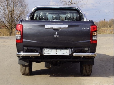 Защита кузова 76,1 мм ТСС для Mitsubishi L200 2019-2021