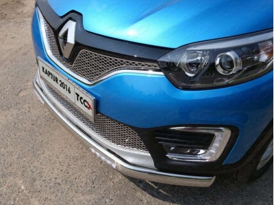 Рамка номерного знака комплект ТСС для Renault Kaptur 2016-2021