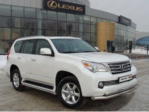 Защита передняя двойная 76-75 мм для Lexus GX460 № LEXGX460-01