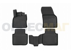 Коврики 3D в салон FORD Mondeo, 01/2015->, 4 шт. (ПУ, повышенная износостойкость)