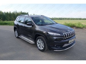 Накладка решётки радиатора 12 мм для Jeep Cherokee № JEEPCHER14-03