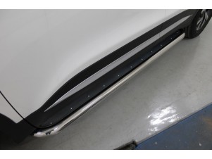 Пороги с площадкой нержавеющий лист 60 мм для Chery Tiggo 7 Pro № CHERTIG7P20-28