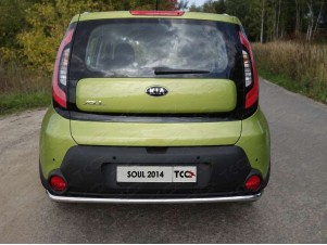 Защита заднего бампера 42 мм для Kia Soul № KIASOUL14-14